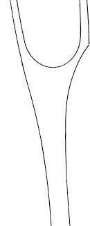 33-345-02-07  ~ ABORTUSZANGE, WINTER, GEB., F. 2, 28 CM ~