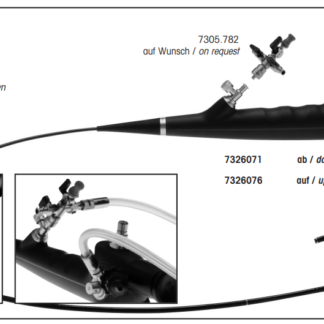 7326076  ~ 2-Kanal-Dauerspül-Laser-URS; 9,9CH NL 680MM flexibel - Version auf ab ~