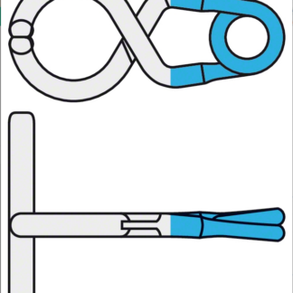 FT856T  ~ T-BAR CLIP STD.PERM.MAUL 13MM 90  ~
