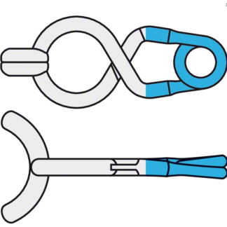 FT857T  ~ T-BAR CLIP STD.PERM.MAUL 9MM KONKAV ~