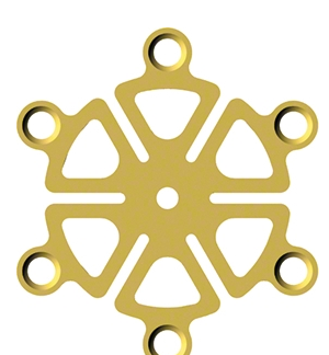 NBP304L06A  ~ BOHRLOCHABDECKPLATTE 6-LOCH 23,4MM ~