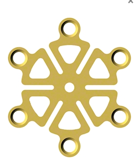 NBP304M06A  ~ BOHRLOCHABDECKPLATTE 6-LOCH 21,4MM ~