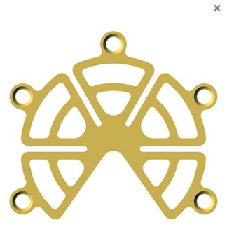 NBS304X05A  ~ BOHRLOCHPLATTE SPALT 5-LOCH 30,4MM ~