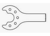 00502314400  ~ Sägeblatt Micro Sagittal Blade 5,5 x 18,5 x 0,4 mm ~