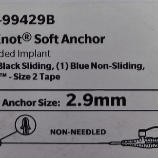 CM-99429B  ~ JuggerKnot 2.9 mm Wht Blk Sliding, Blu Non-Sliding ~