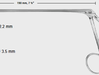 FF599R  ~ HYPOPHYSEN RONGEUR YASARGIL D 2,2 195MM ~