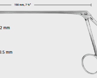 FF600R  ~ HYPOPHYSEN RONGEUR YASARGIL D 3,5 195MM ~