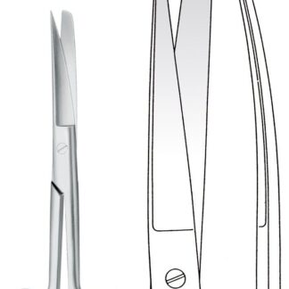 11-107-18-07  ~ SCHERE, CHIR., SP ST, GEB., 18,5 CM ~