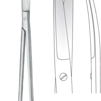 11-235-23-07  ~ UTERUSSCHERE, GEB., 23 CM ~