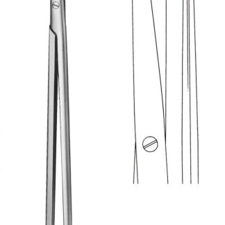 11-280-23-07  ~ Schere, Präp.,Metzenb.,st. st.,ger.,23cm ~