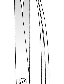 11-285-20-07  ~ PRÄPARIERSCHERE, METZENB., GEB., 20,5 CM ~