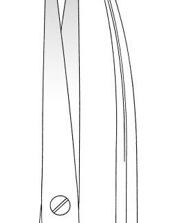 11-335-20-07  ~ PRÄPARIERSCHERE, FEIN, S-FORM, 20,5 CM ~