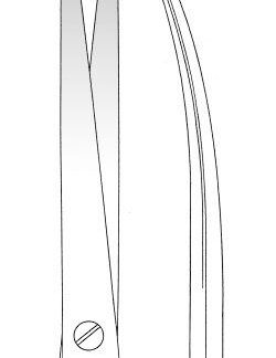 11-335-23-07  ~ PRÄPARIERSCHERE, FEIN, S-FORM, 23 CM ~