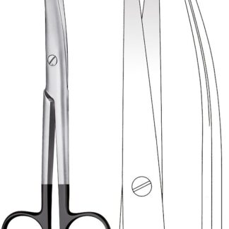 11-655-17-07  ~ SC-Schere, Mayo-Stille, geb., 17 cm ~