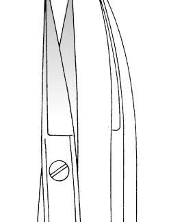 11-673-10-07  ~ SC-Schere, Iris, sp sp, geb., 10,5 cm ~