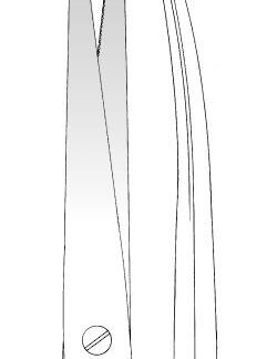 11-914-25-07  ~ TC-LIGATURSCHERE, GEB., GEZ., 25 CM ~