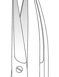 11-915-14-07  ~ TC-LIGATURSCHERE, GEB., GEZ., 14,5 CM ~