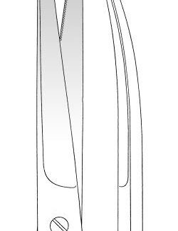 11-915-23-07  ~ TC-LIGATURSCHERE, GEB., GEZ., 23 CM ~