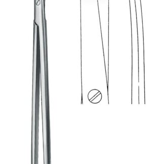 11-943-20-07  ~ TC-PRÄPARIERSCHERE, GEB., 20,5 CM ~