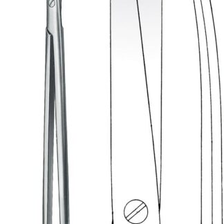 11-943-28-07  ~ TC-PRÄPARIERSCHERE, GEB., 28,5 CM ~