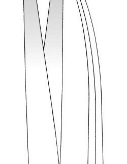 11-951-21-07  ~ TC-SCHERE, LEXER, FEIN, GEB., 21 CM ~