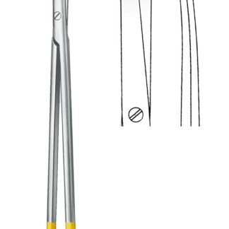 11-961-23-07  ~ TC-PRÄPARIERSCHERE, FEIN, GEB., 23 CM ~