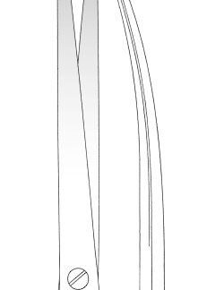 11-961-25-07  ~ TC-PRÄPARIERSCHERE, FEIN, GEB., 26 CM ~