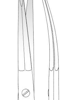 11-971-23-07  ~ TC-Schere, Gorney, geb., 23 cm ~