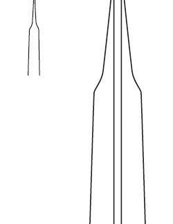 12-552-04-07  ~ Dilatat.-Pinzette, 10 ,   0,10 mm, 11 cm ~