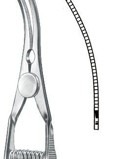 13-143-50-09  ~ TI-BULLDOGKLEMME, ARTERIEN, GEB., 50 MM ~