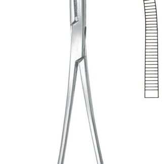 13-411-18-07  ~ ARTERIENKLEMME, PEAN, GEB., 18,5 CM ~