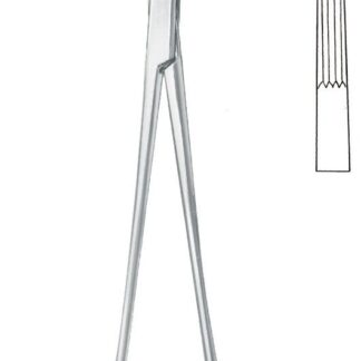 13-511-19-07  ~ KLEMME, LAHEY, LÄNGSGER., GEB., 19,5 CM ~