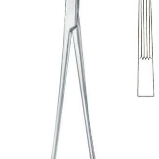 13-513-23-07  ~ KLEMME, LAHEY, LÄNGSGER., GEB., 22,5 CM ~