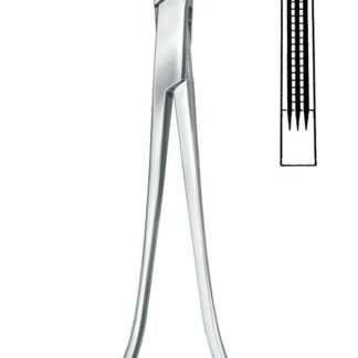 13-637-10-07  ~ PARAMETRIUMKLEMME, FIG. 1, 25,5 CM ~