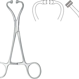 13-916-15-07  ~ TUCHKLEMME, WEIT, F. SCHLAUCHFIX.,14,5CM ~