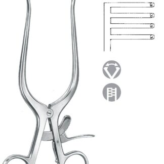 15-735-24-07  ~ Wundspreizer, stumpf, 3x4 Z., 24 cm ~