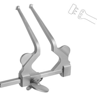 15-812-21-07  ~ Wirbelkörperspreizer, lumbal, 3Z., 13 cm ~