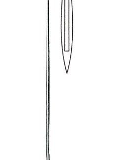 16-108-16-01  ~ KNOPFSONDE M. ÖHR,   2,0 MM, 16 CM ~