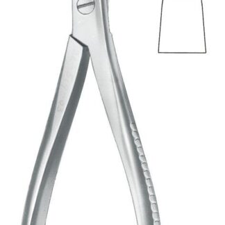 22-519-03-07  ~ SPITZ- FLACHZANGE, GERIEFT, 19,5 CM ~