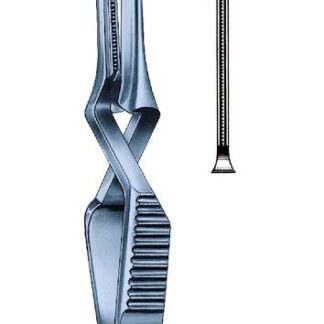 24-288-09-09  ~ Ti-Bulldogklemme, DeBakey, ger., 11 cm ~