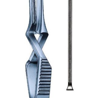 24-288-10-09  ~ Ti-Bulldogklemme, DeBakey, ger., 13 cm ~