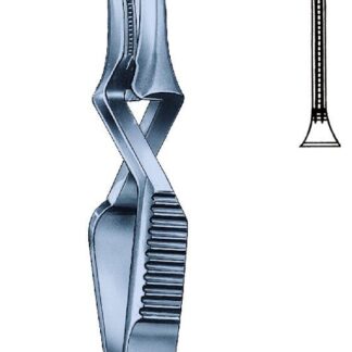 24-289-09-09  ~ Ti-Bulldogklemme, DeBakey, geb., 10 cm ~