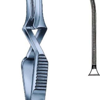 24-289-10-09  ~ Ti-Bulldogklemme, DeBakey, geb., 11,5 cm ~