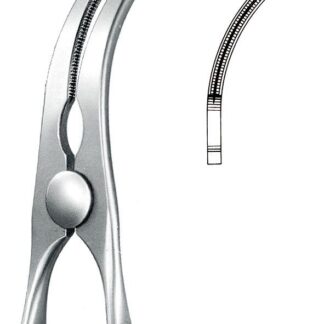 24-291-09-07  ~ BULLDOGKLEMME, DE BAKEY-SATINSKY, 9 CM ~