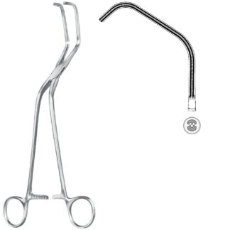 24-317-23-07  ~ ATR.-AORTAKLEMME, OCHSNER, GEB., 22 CM ~