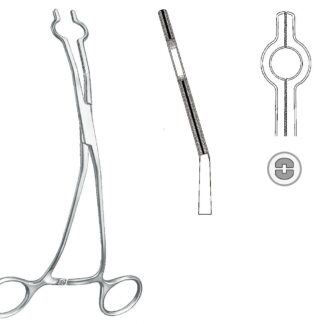 24-350-01-07  ~ KATHETERKLEMME, COOLEY, 24 CH, 17 CM ~