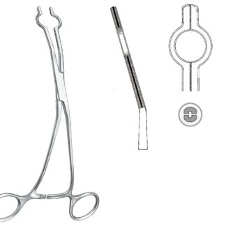 24-350-05-07  ~ KATHETERKLEMME, COOLEY, 32 CH, 20 CM ~