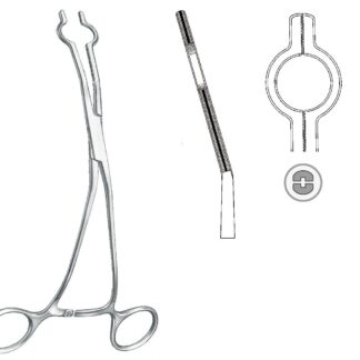 24-350-07-07  ~ KATHETERKLEMME, COOLEY, 36 CH, 20 CM ~