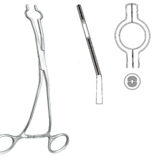 24-350-08-07  ~ Katheterklemme, Cooley, 38 CH, 20 cm ~