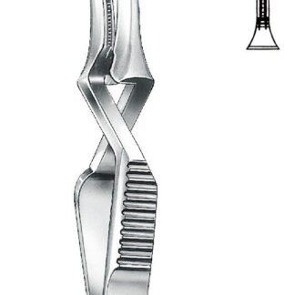 24-393-08-07  ~ BULLDOGKLEMME, DE BAKEY, GEB., 9 CM ~